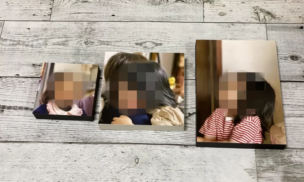 カジュアルライト3種類の大きさがわかる写真